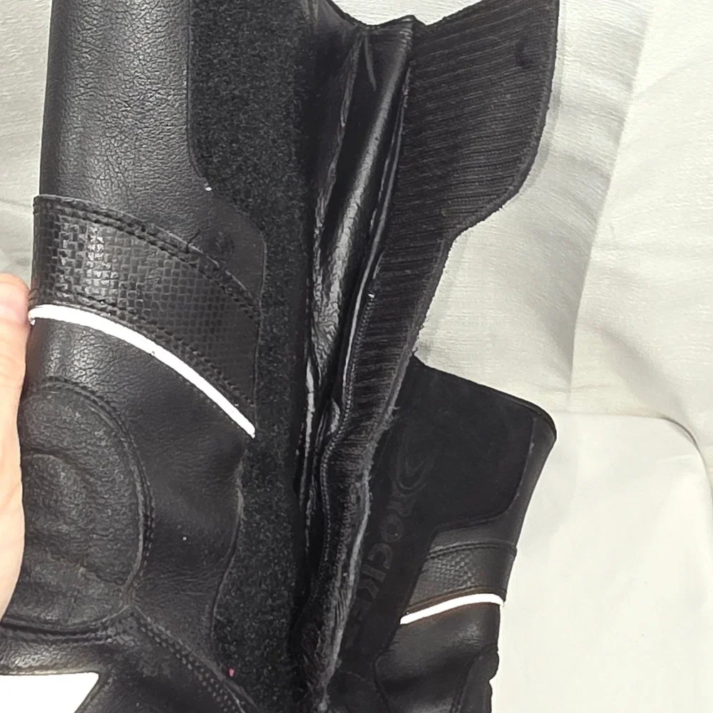 Joe Rocket Dry-Tech Waterproof Motorcycle Boots Mens 12 Black Leather Meteor